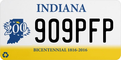 IN license plate 909PFP