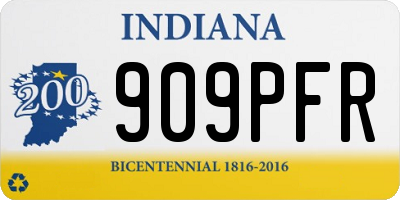 IN license plate 909PFR