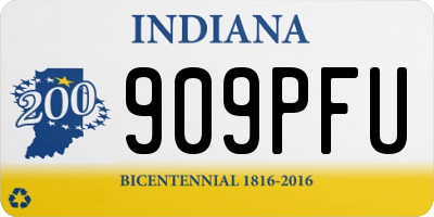 IN license plate 909PFU