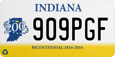 IN license plate 909PGF