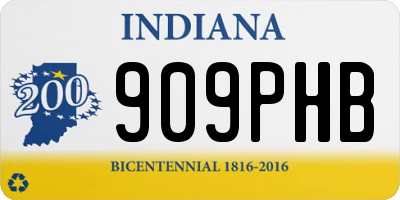 IN license plate 909PHB