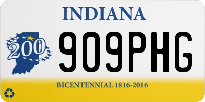 IN license plate 909PHG