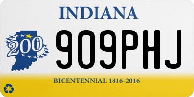IN license plate 909PHJ