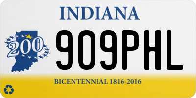 IN license plate 909PHL