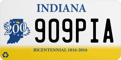 IN license plate 909PIA
