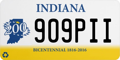 IN license plate 909PII