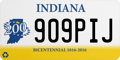 IN license plate 909PIJ