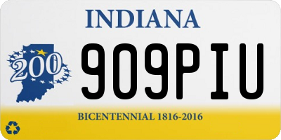 IN license plate 909PIU
