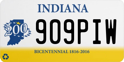 IN license plate 909PIW