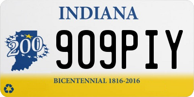 IN license plate 909PIY