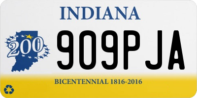 IN license plate 909PJA