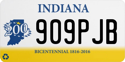 IN license plate 909PJB