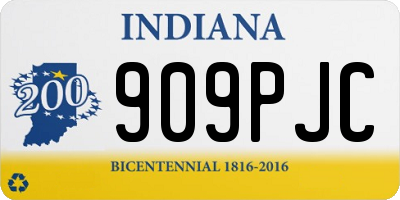 IN license plate 909PJC