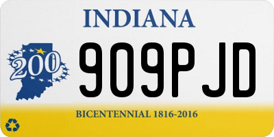 IN license plate 909PJD