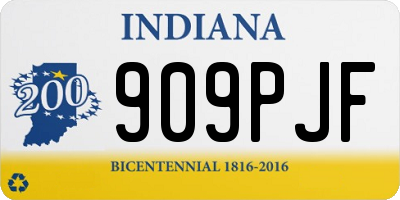 IN license plate 909PJF