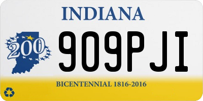 IN license plate 909PJI