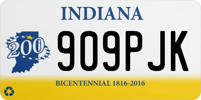 IN license plate 909PJK
