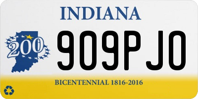 IN license plate 909PJO