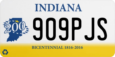 IN license plate 909PJS
