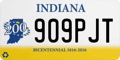 IN license plate 909PJT