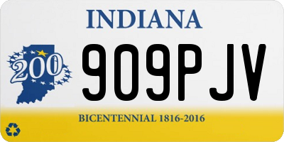 IN license plate 909PJV