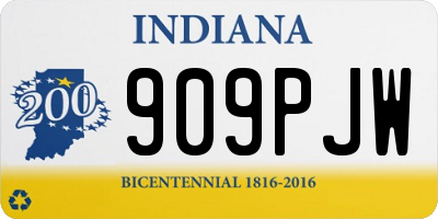 IN license plate 909PJW
