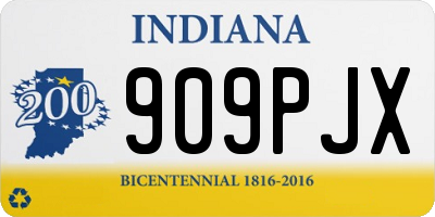 IN license plate 909PJX