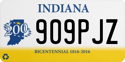 IN license plate 909PJZ