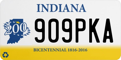 IN license plate 909PKA