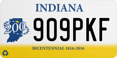 IN license plate 909PKF