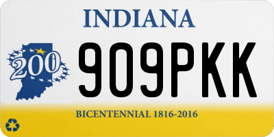 IN license plate 909PKK
