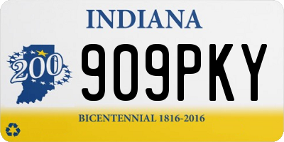 IN license plate 909PKY