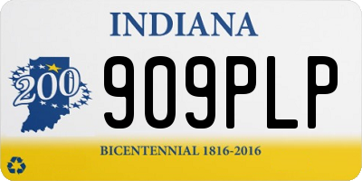 IN license plate 909PLP