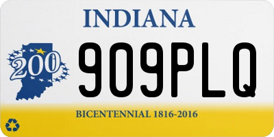 IN license plate 909PLQ