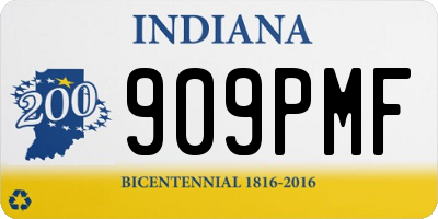 IN license plate 909PMF