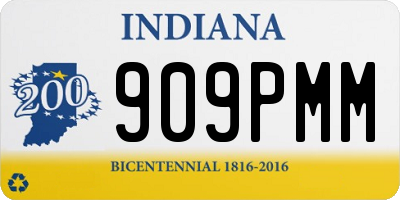 IN license plate 909PMM
