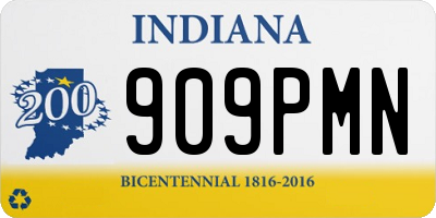 IN license plate 909PMN