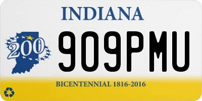 IN license plate 909PMU