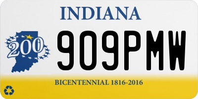 IN license plate 909PMW