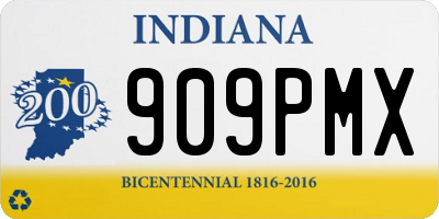 IN license plate 909PMX