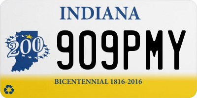 IN license plate 909PMY
