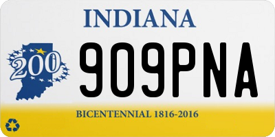IN license plate 909PNA