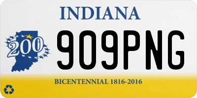 IN license plate 909PNG