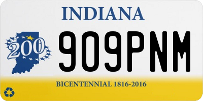IN license plate 909PNM