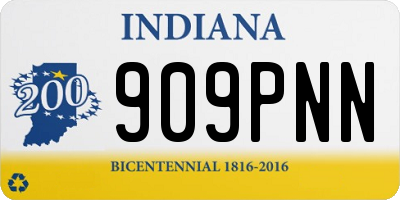 IN license plate 909PNN
