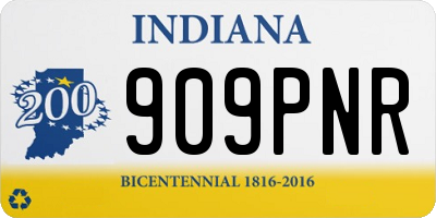 IN license plate 909PNR