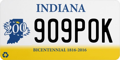 IN license plate 909POK