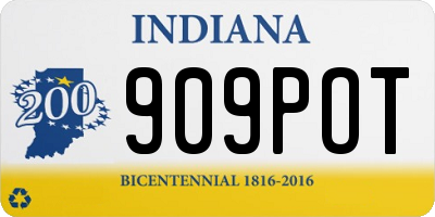IN license plate 909POT