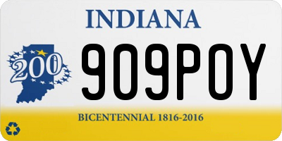 IN license plate 909POY