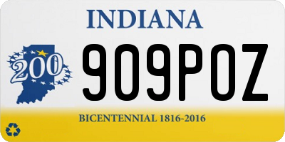 IN license plate 909POZ